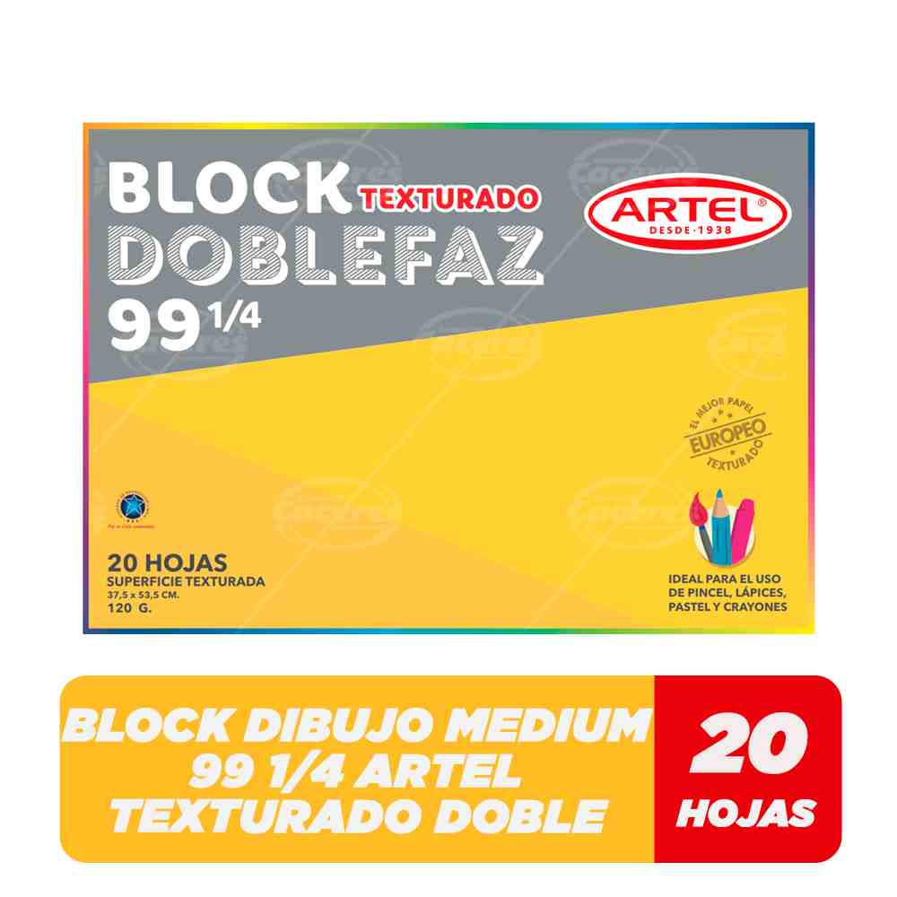 Block Dibujo G-99 Doble Faz 1/4