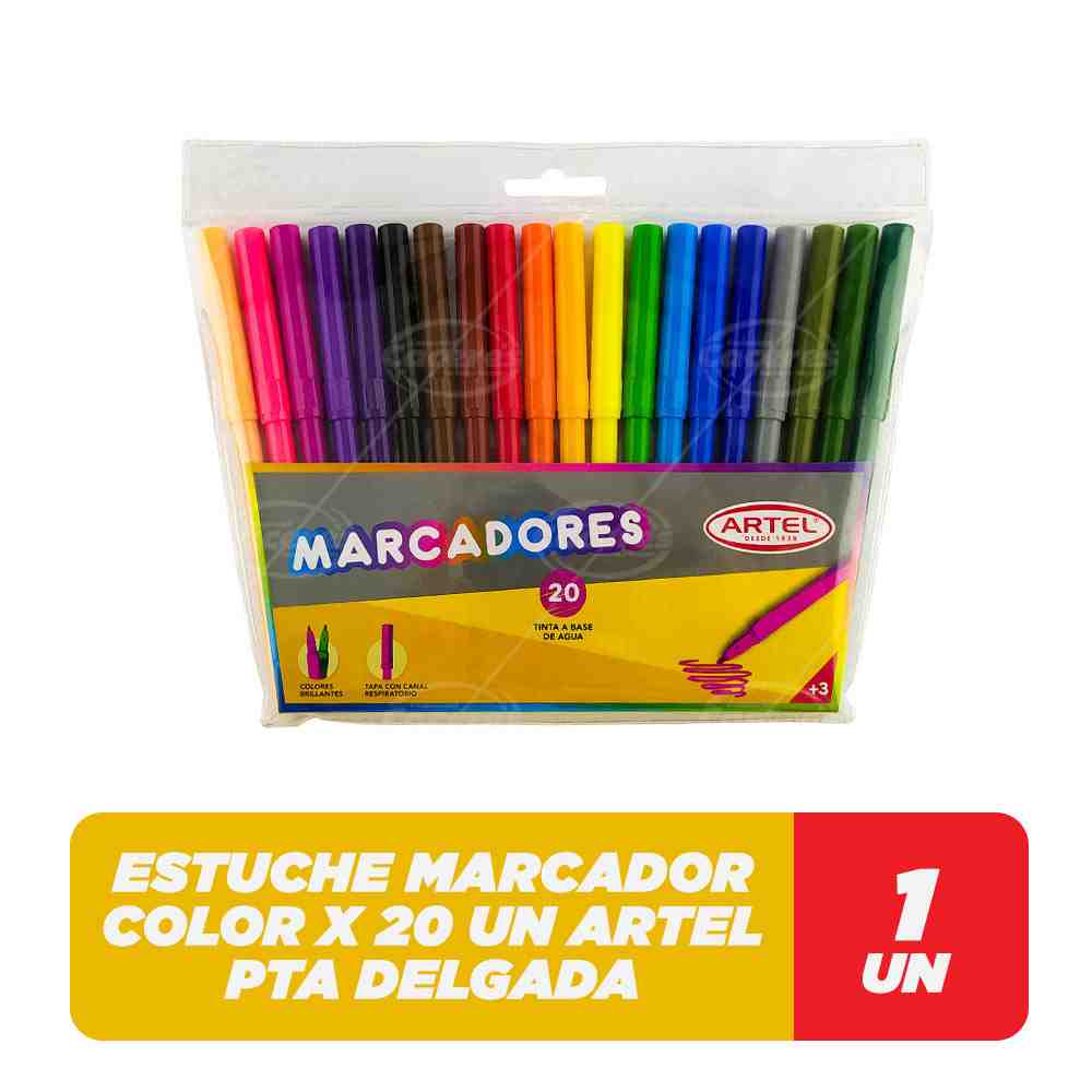 Estuche 12 Marcadores Artel