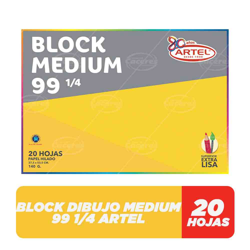 Block Dibujo G-99 Doble Faz 1/4