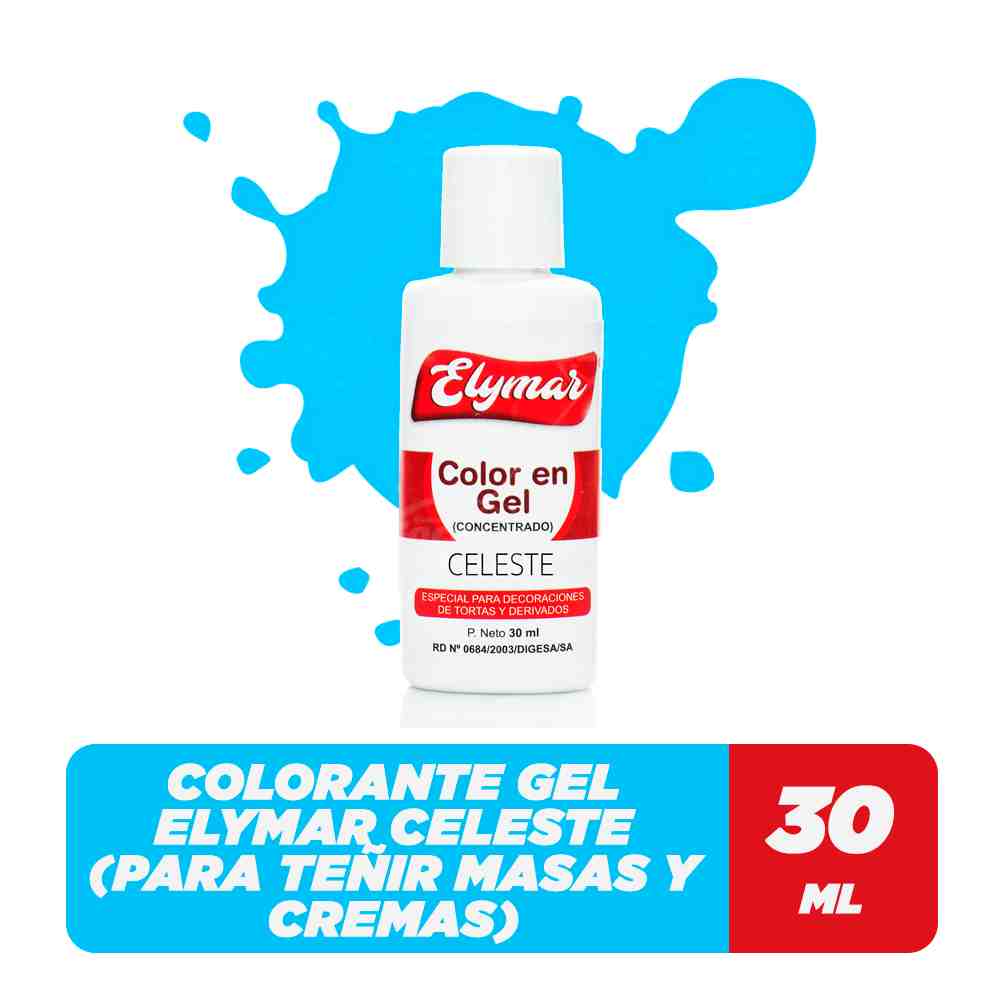 Colorante Alimenticio liquido color CELESTE 30ml